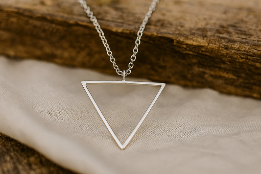 Silver Triangle Necklace