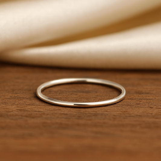 Silver Plain Band Ring
