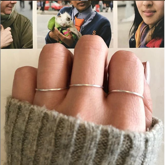 Silver Plain Band Ring